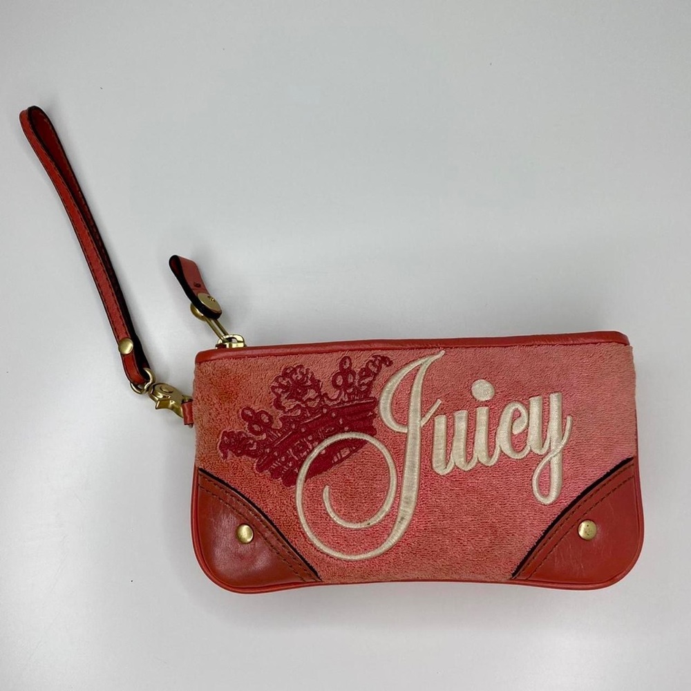 Vintage RARE Juicy Couture Pink Princess Wristlet - Picture 1 of 4